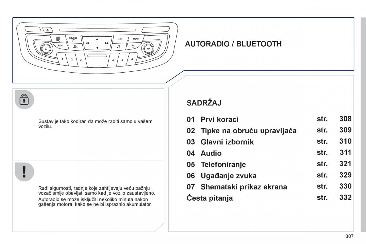 Peugeot 508 vlasnicko uputstvo / page 309