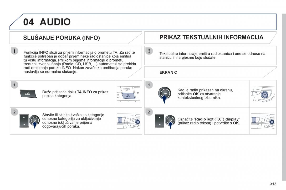 Peugeot 508 vlasnicko uputstvo / page 315