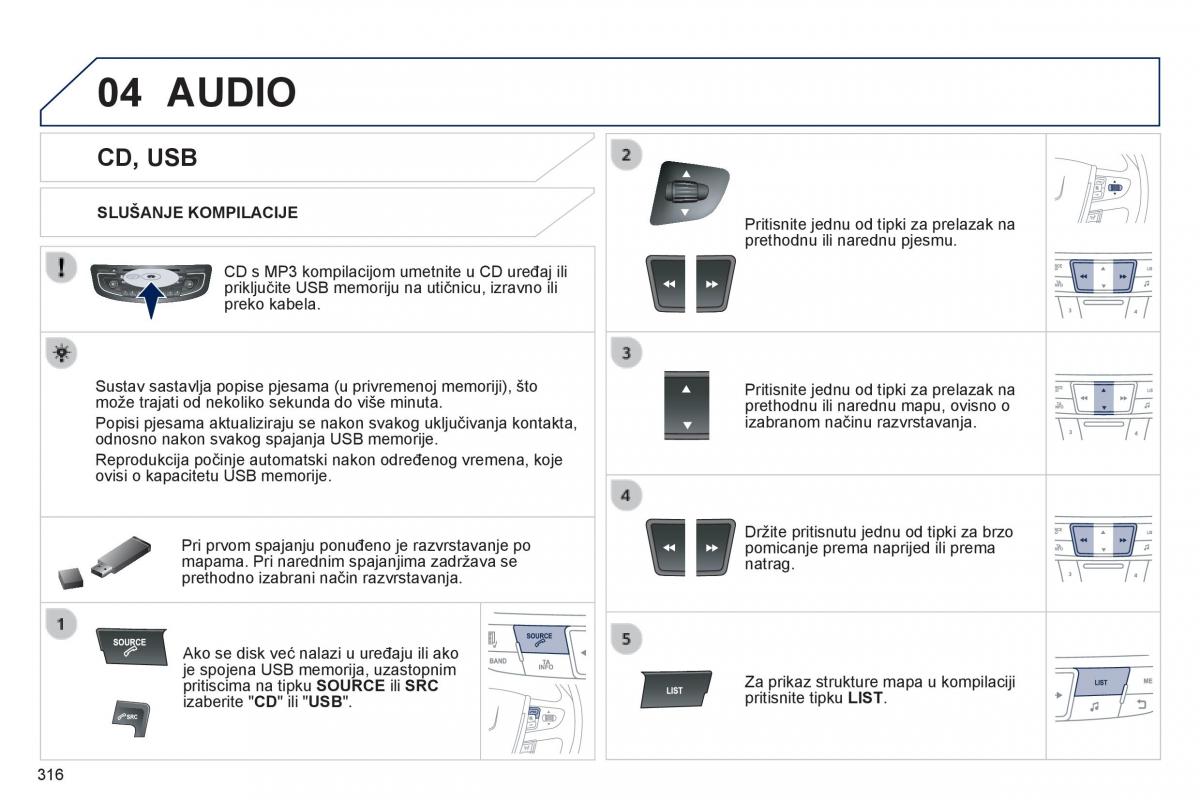 Peugeot 508 vlasnicko uputstvo / page 318