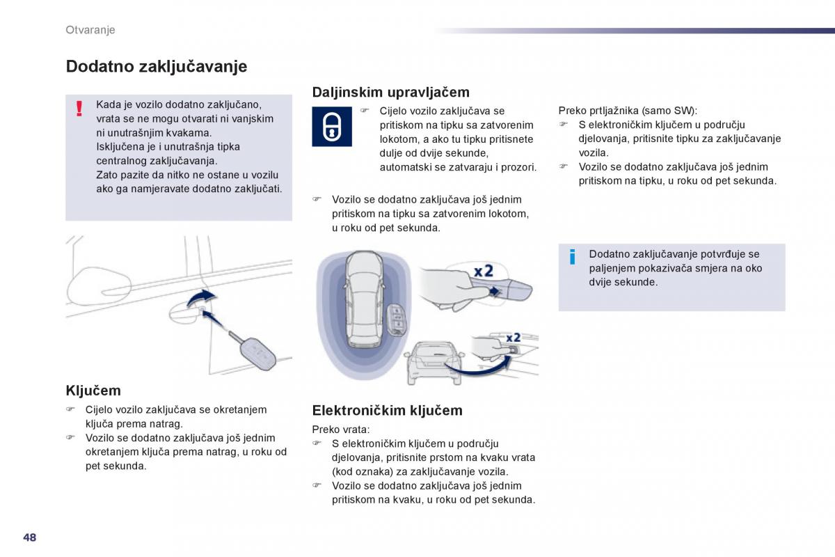 Peugeot 508 vlasnicko uputstvo / page 50