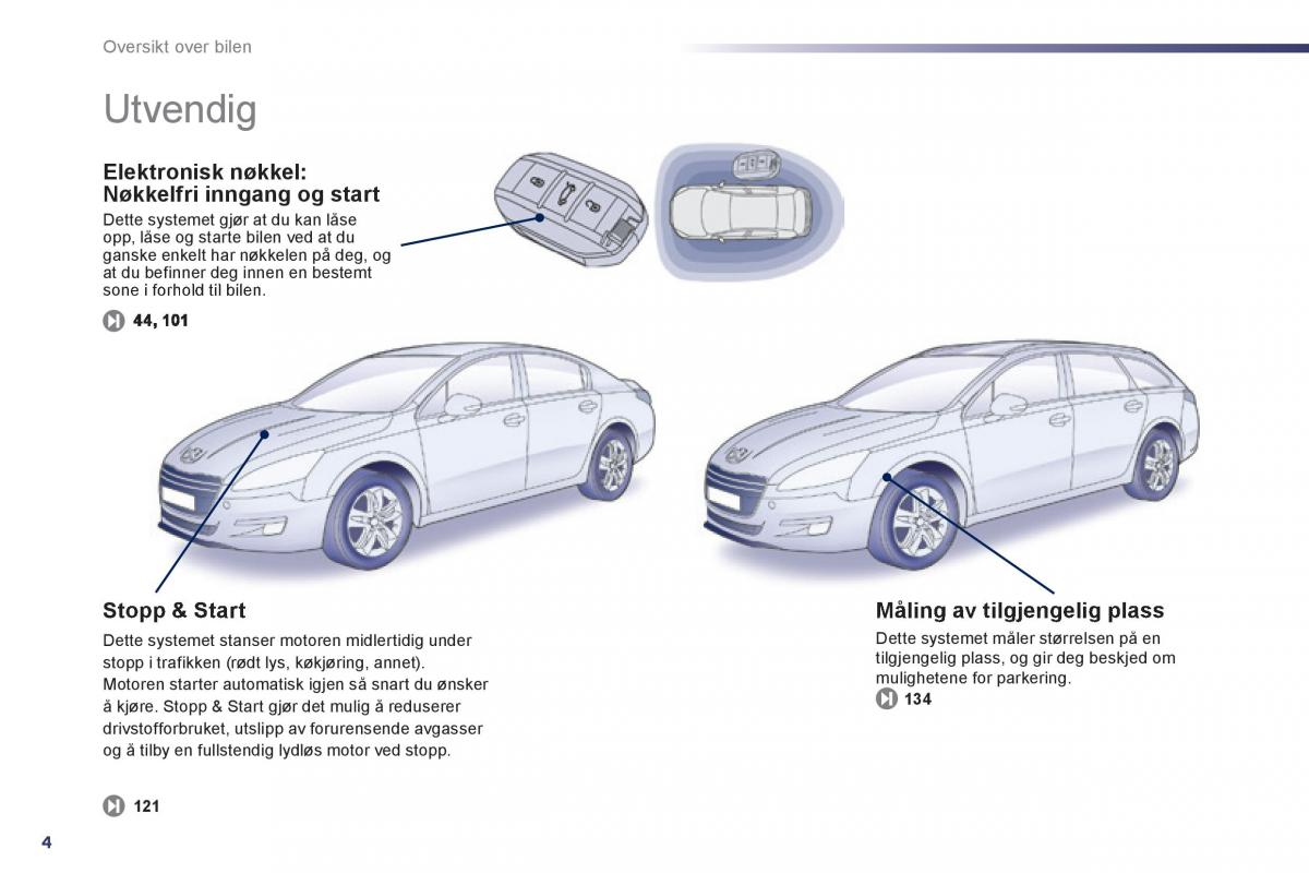 Peugeot 508 bruksanvisningen / page 6