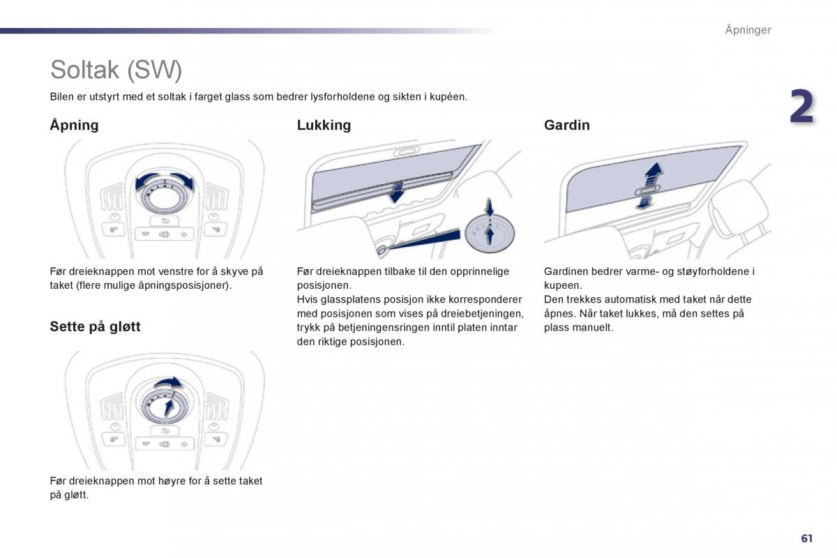 Peugeot 508 bruksanvisningen / page 63