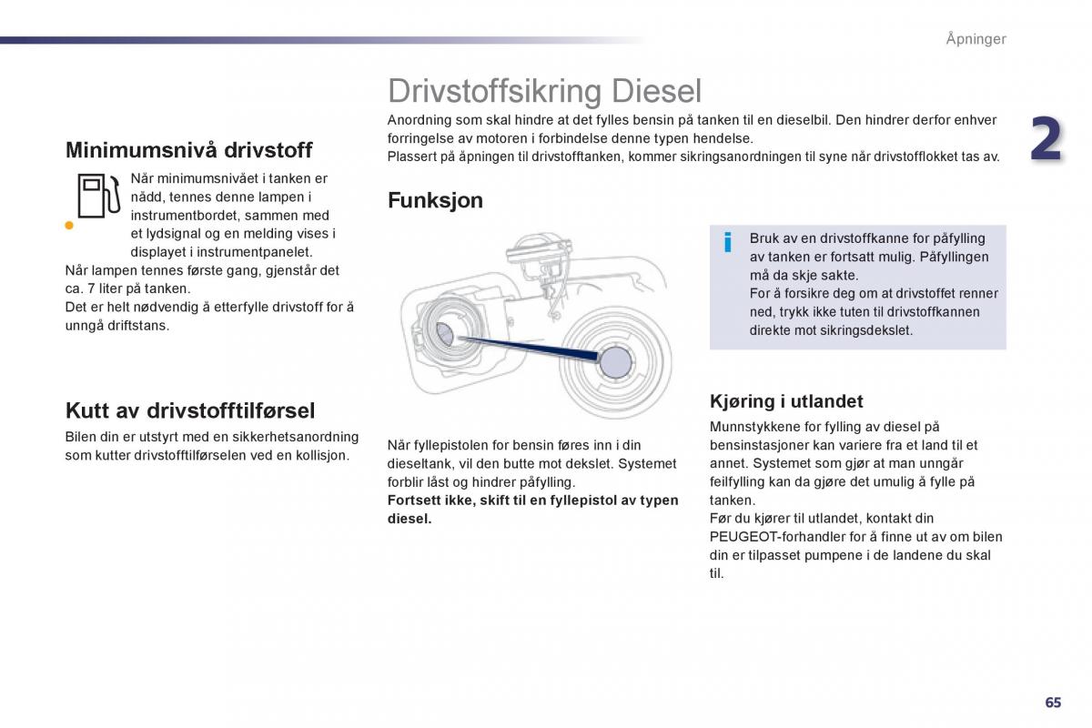 Peugeot 508 bruksanvisningen / page 67