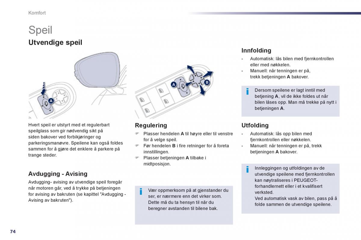 Peugeot 508 bruksanvisningen / page 76