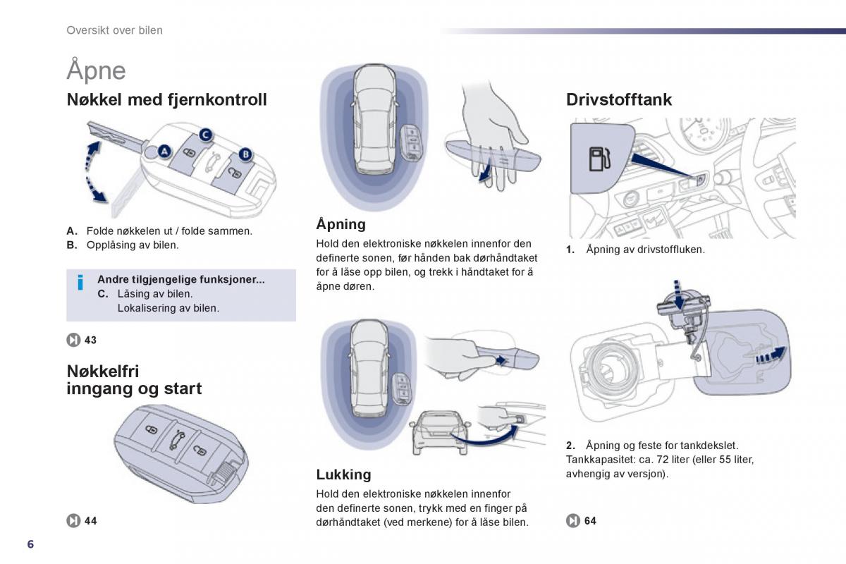 Peugeot 508 bruksanvisningen / page 8