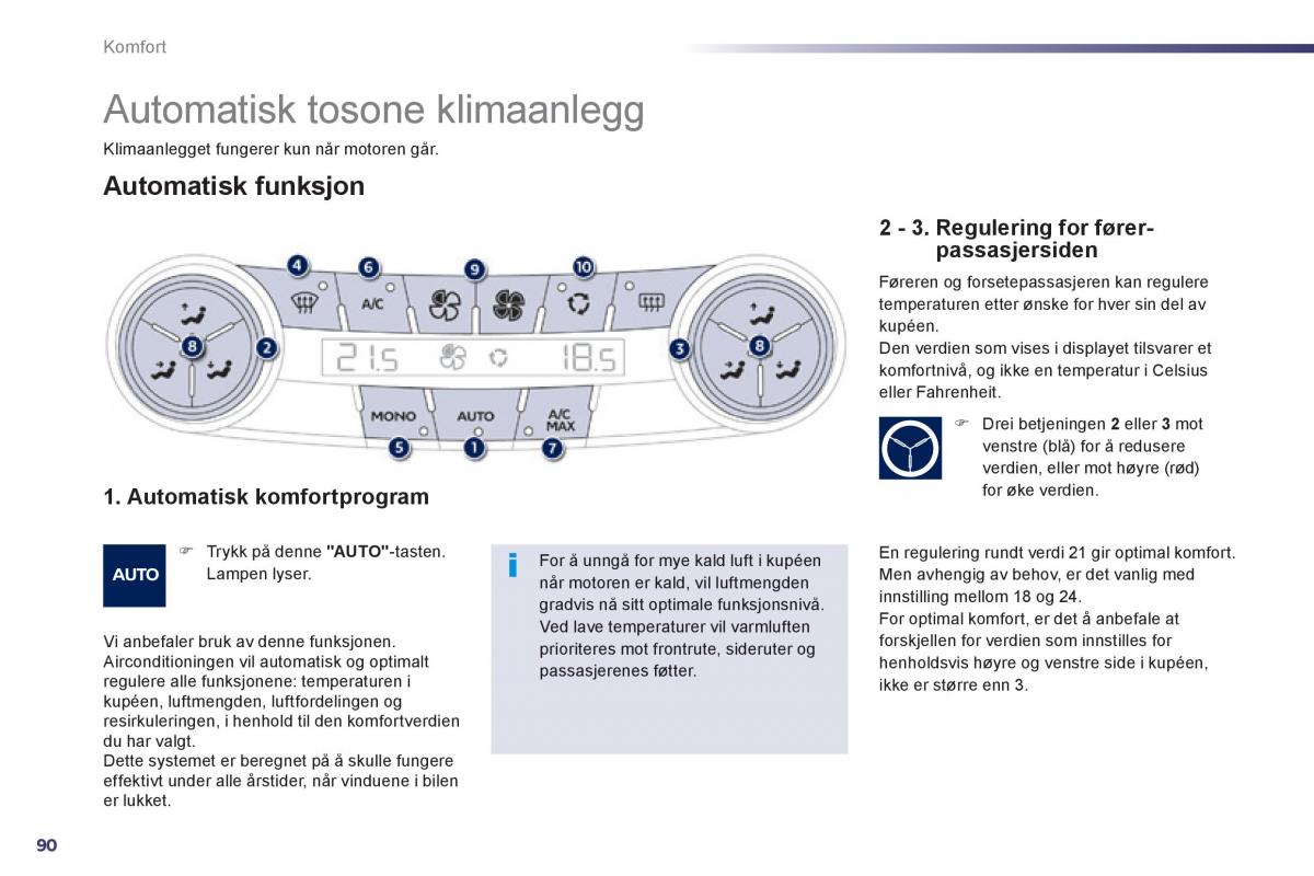 Peugeot 508 bruksanvisningen / page 92