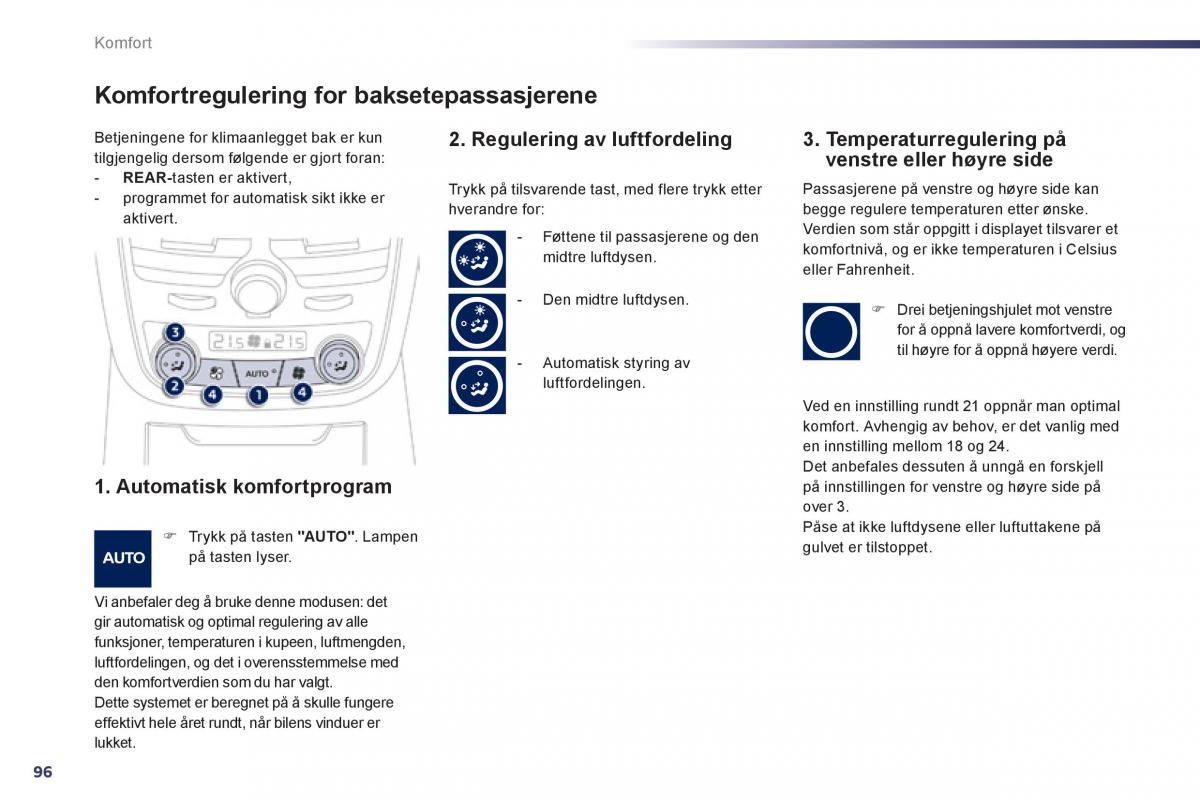 Peugeot 508 bruksanvisningen / page 98