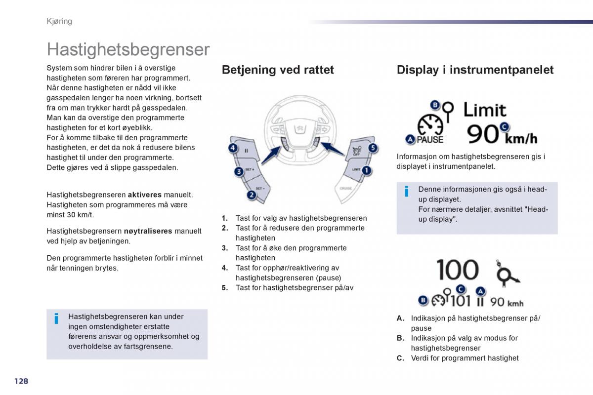 Peugeot 508 bruksanvisningen / page 130