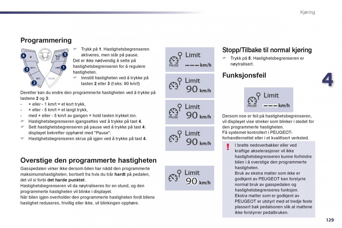 Peugeot 508 bruksanvisningen / page 131