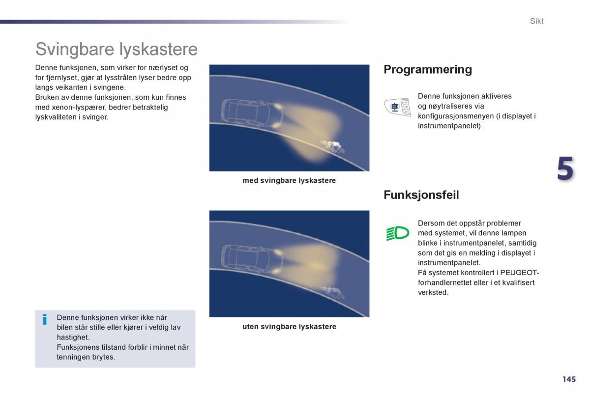 Peugeot 508 bruksanvisningen / page 147