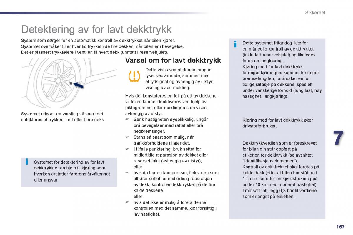 Peugeot 508 bruksanvisningen / page 169