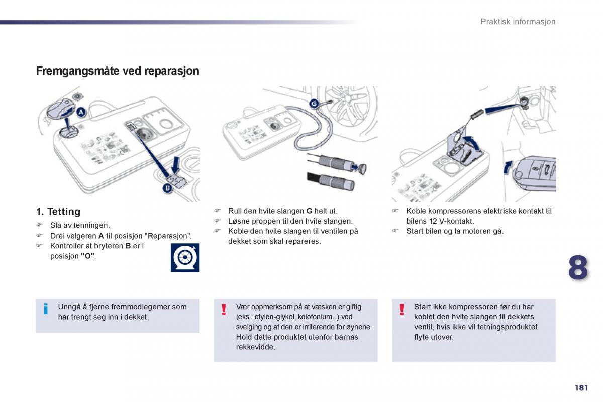 Peugeot 508 bruksanvisningen / page 183