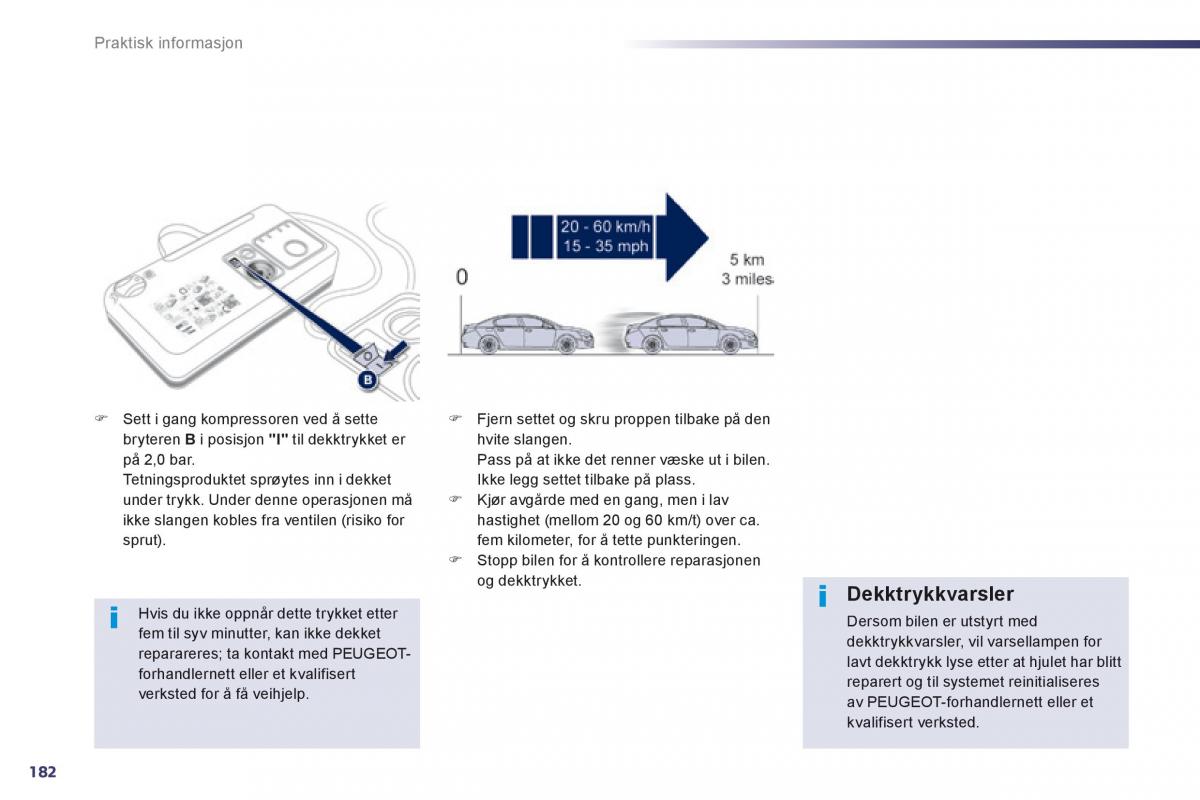 Peugeot 508 bruksanvisningen / page 184