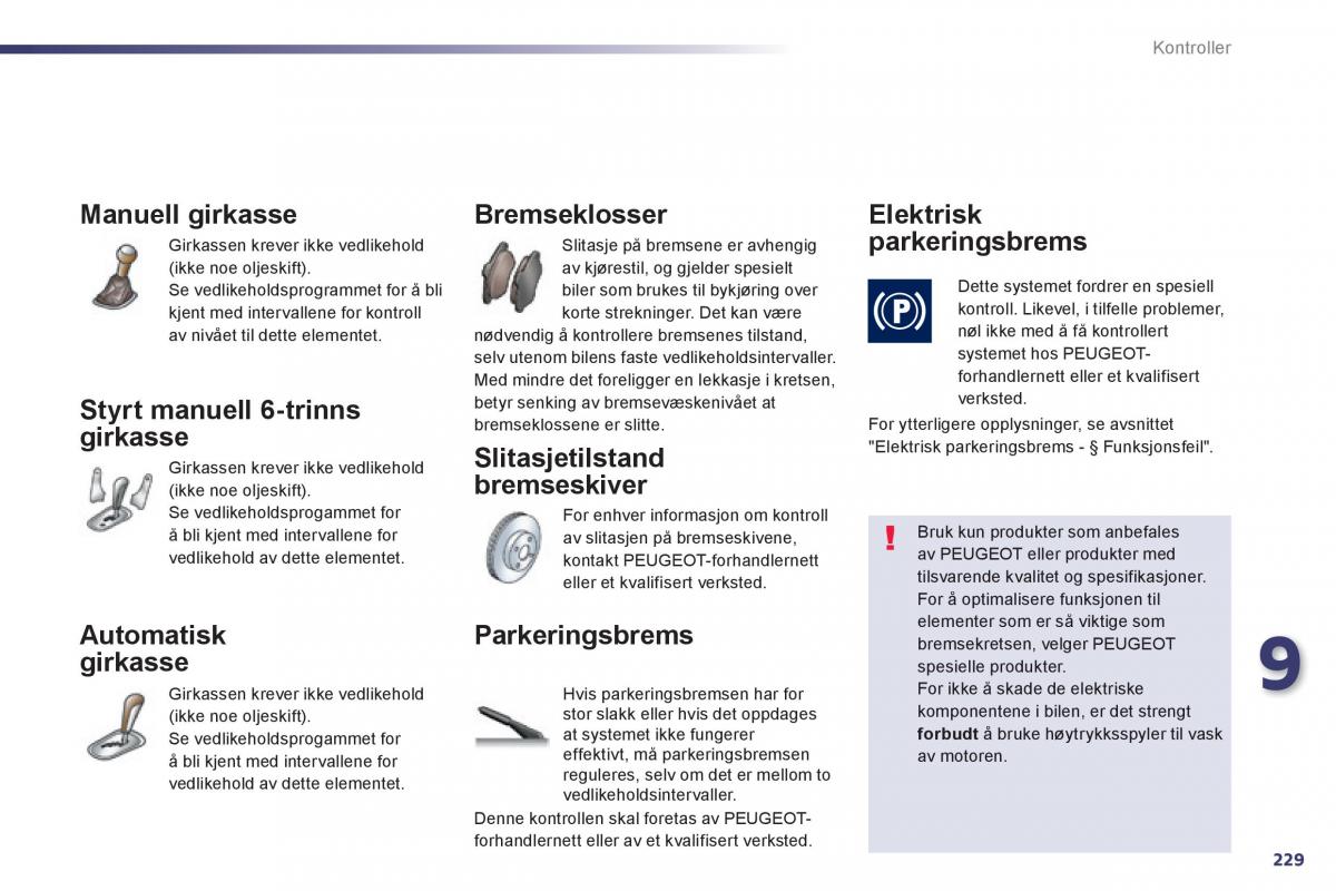 Peugeot 508 bruksanvisningen / page 231