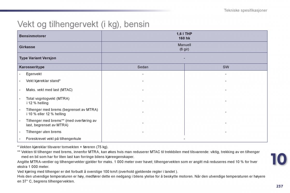 Peugeot 508 bruksanvisningen / page 239