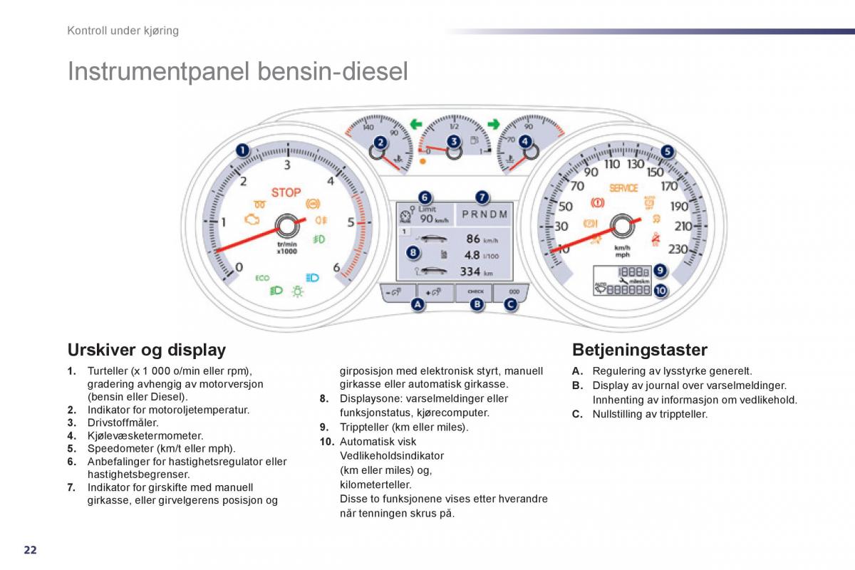 Peugeot 508 bruksanvisningen / page 24