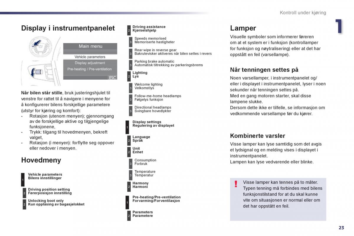 Peugeot 508 bruksanvisningen / page 25