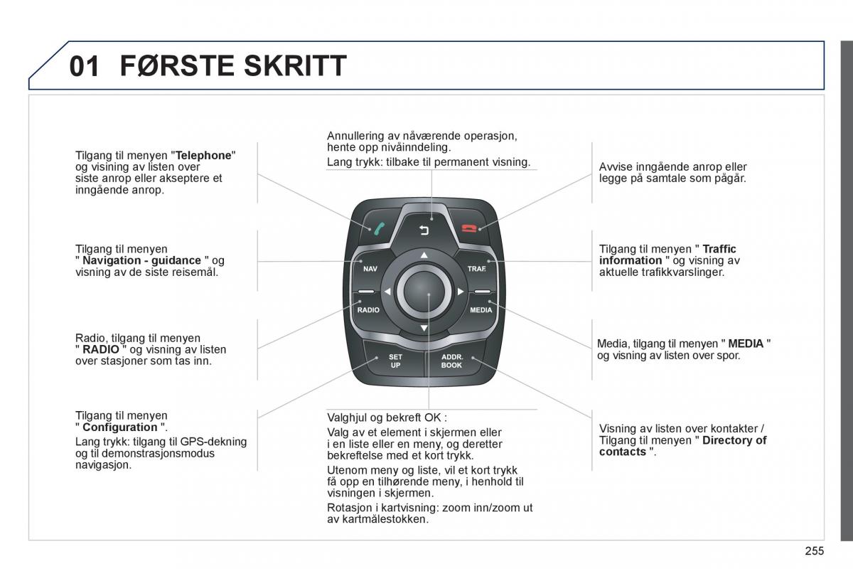 Peugeot 508 bruksanvisningen / page 257