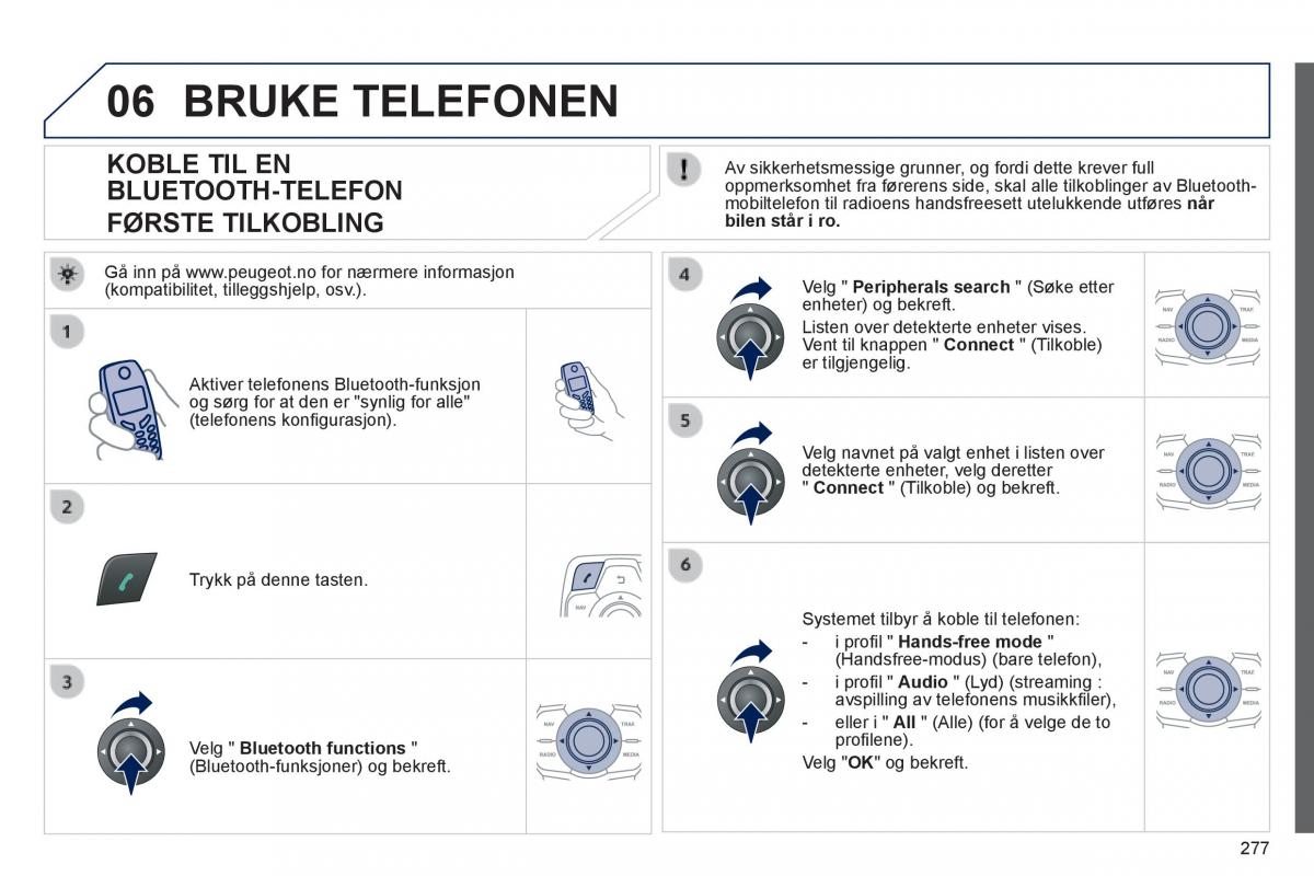 Peugeot 508 bruksanvisningen / page 279