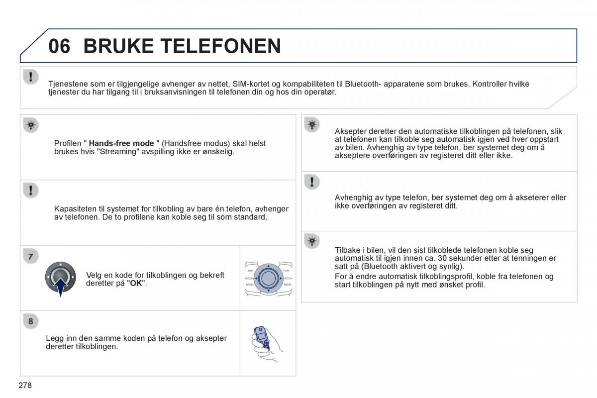 Peugeot 508 bruksanvisningen / page 280