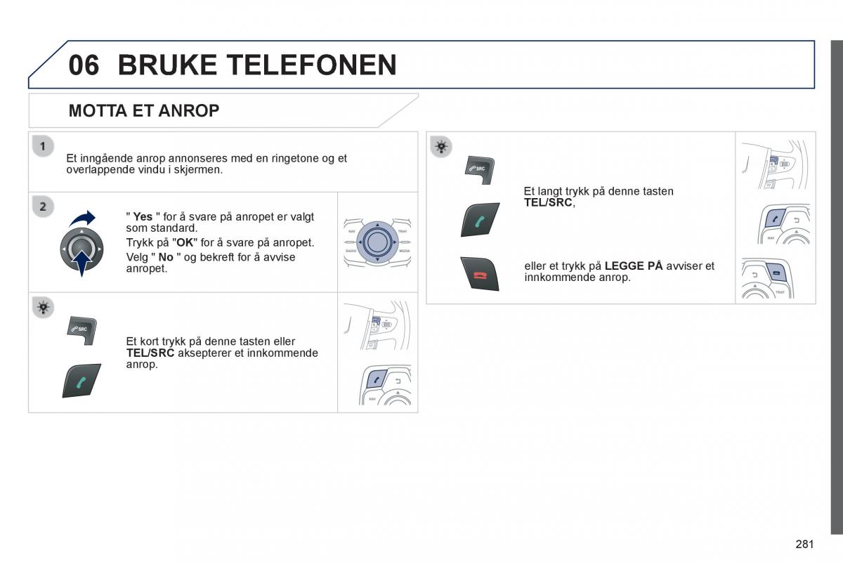 Peugeot 508 bruksanvisningen / page 283