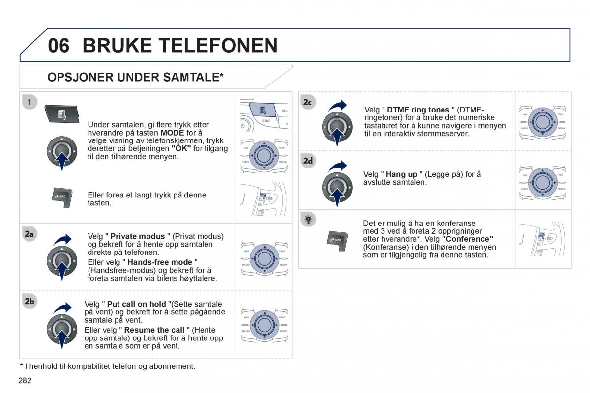 Peugeot 508 bruksanvisningen / page 284