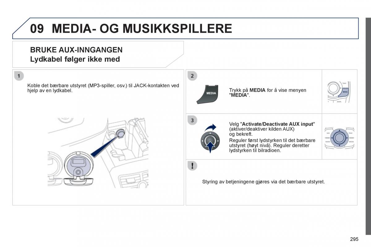 Peugeot 508 bruksanvisningen / page 297