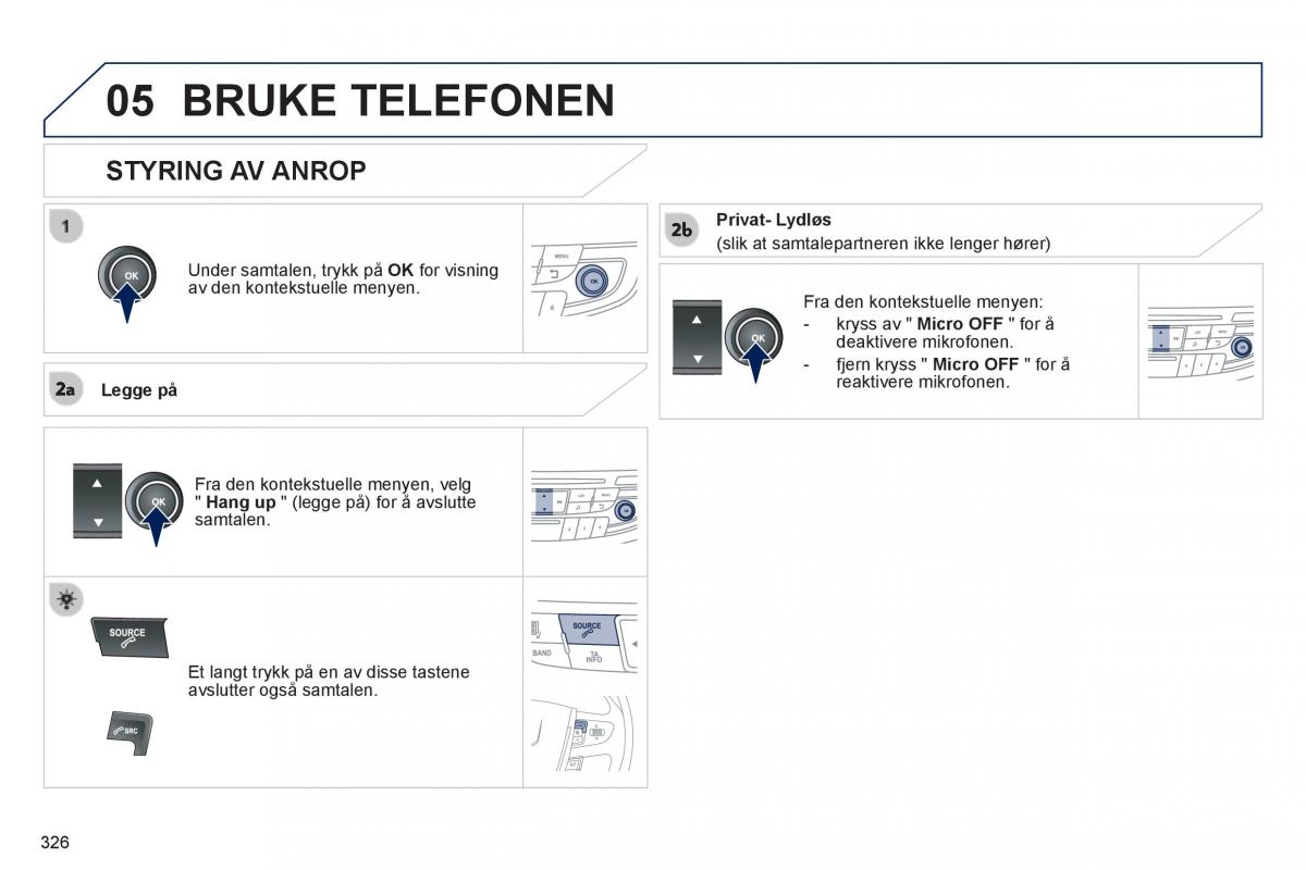 Peugeot 508 bruksanvisningen / page 328