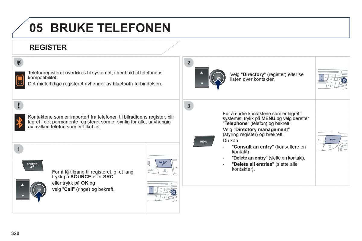 Peugeot 508 bruksanvisningen / page 330