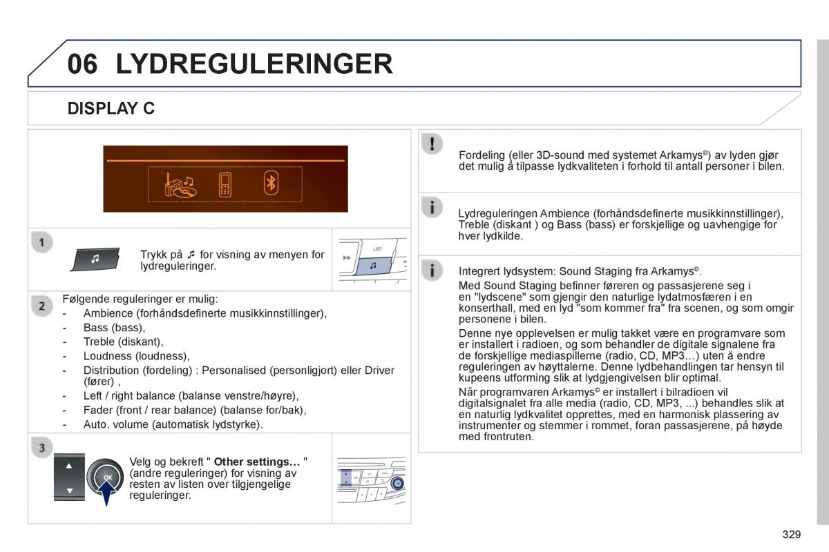 Peugeot 508 bruksanvisningen / page 331