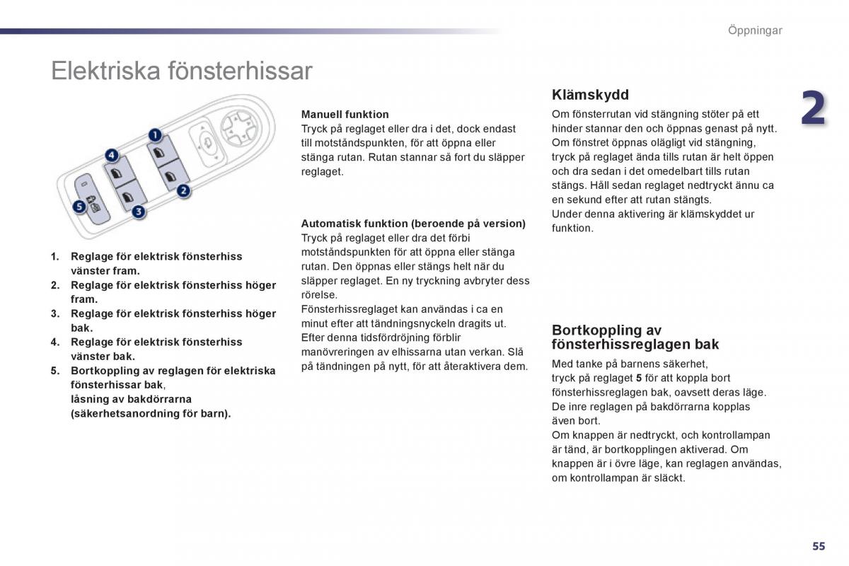 Peugeot 508 instruktionsbok / page 57