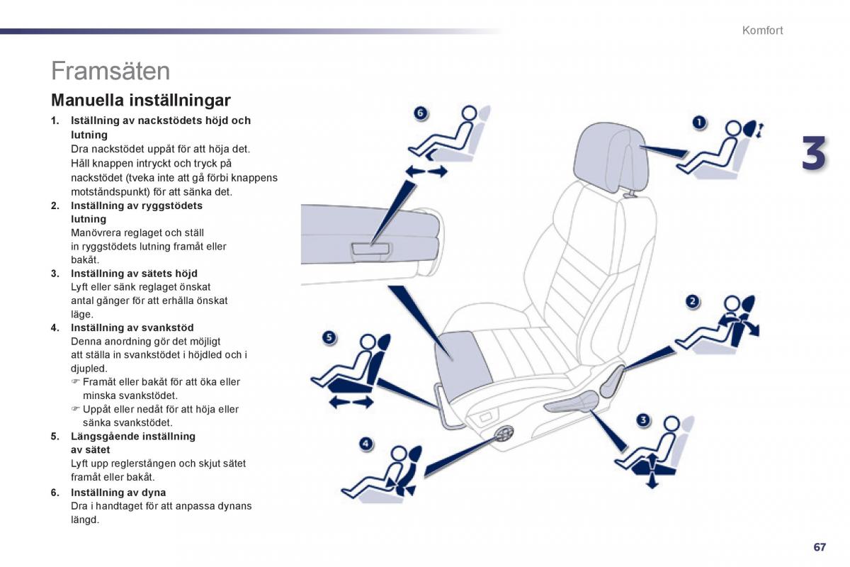 Peugeot 508 instruktionsbok / page 69