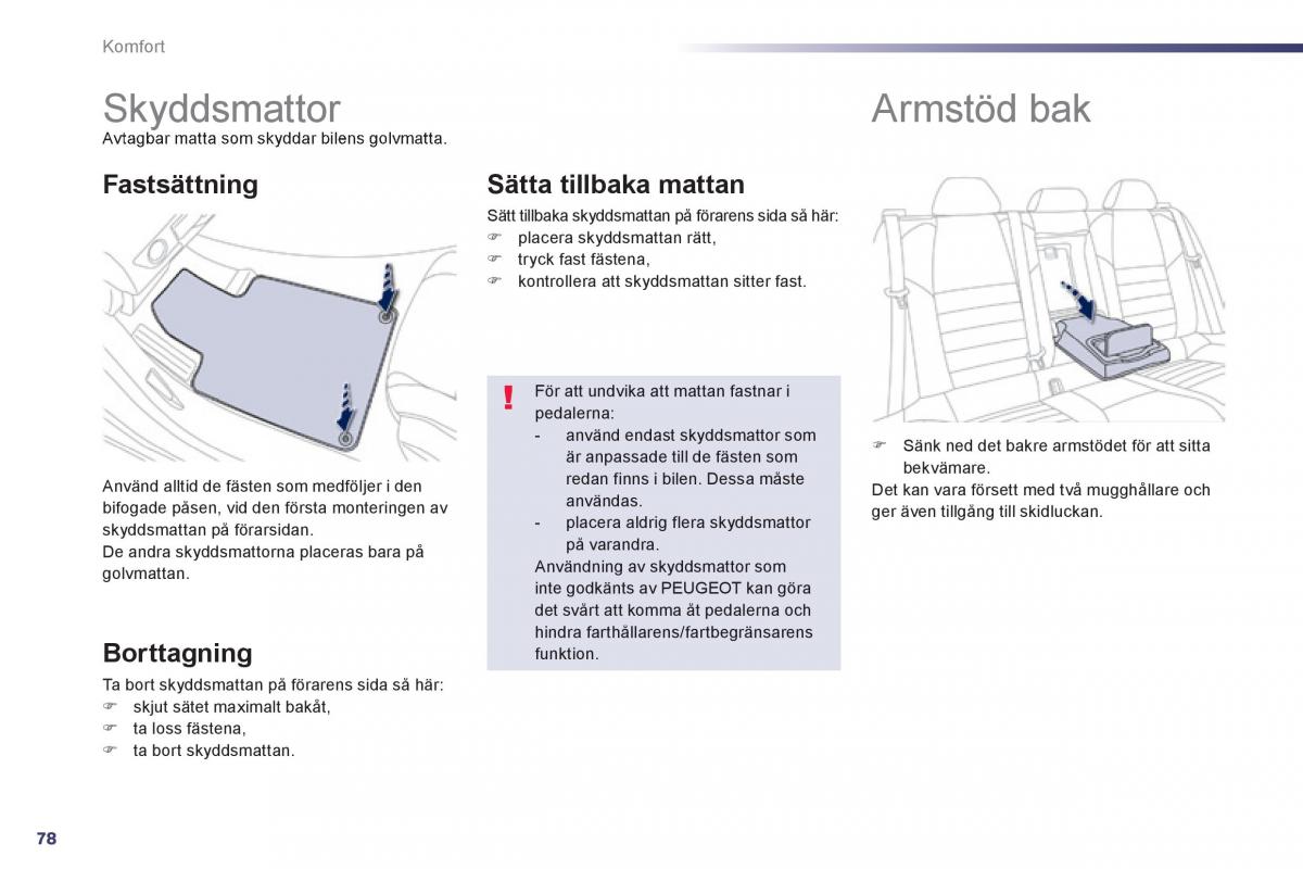 Peugeot 508 instruktionsbok / page 80