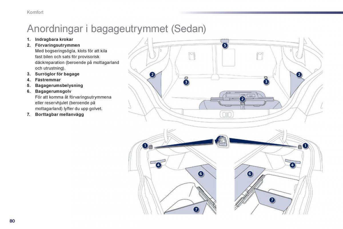 Peugeot 508 instruktionsbok / page 82