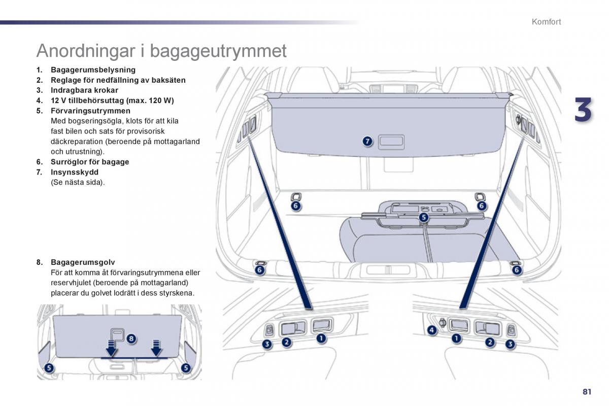 Peugeot 508 instruktionsbok / page 83