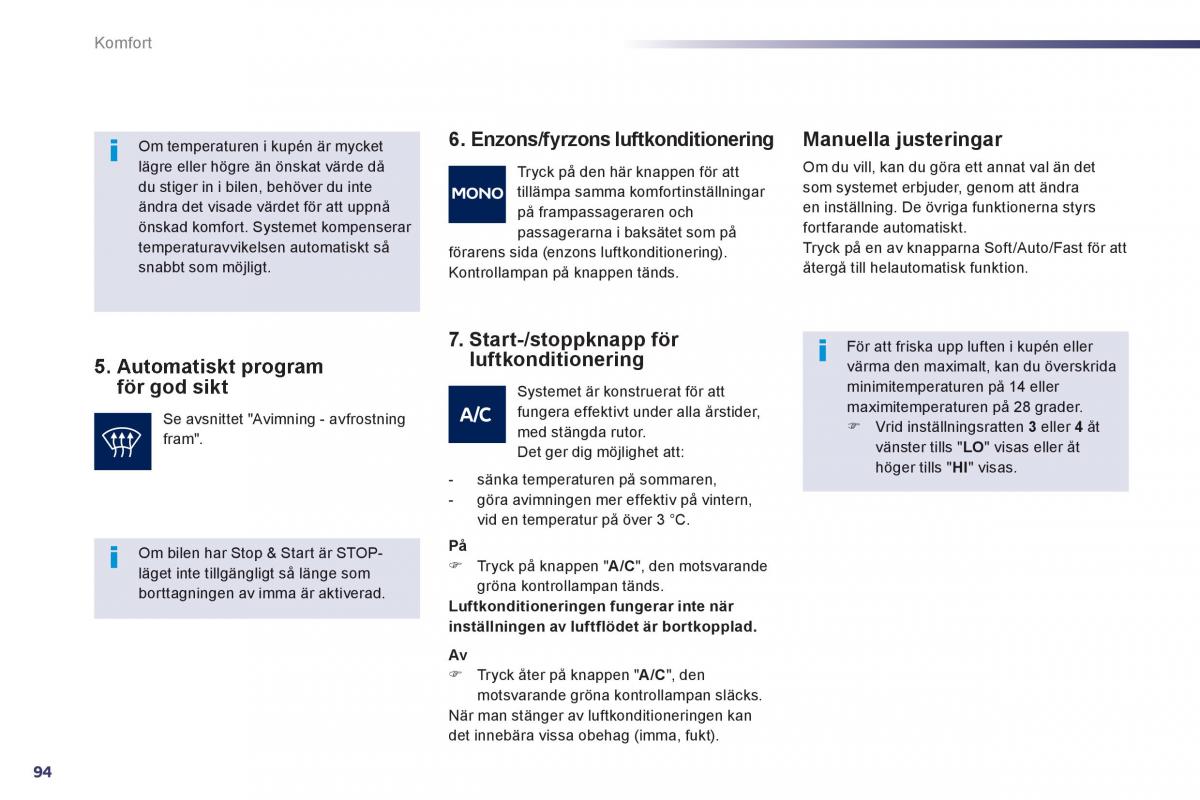 Peugeot 508 instruktionsbok / page 96