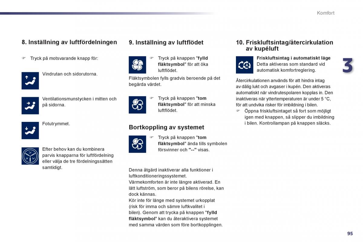 Peugeot 508 instruktionsbok / page 97