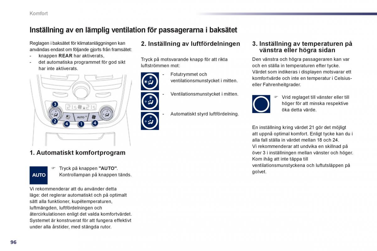 Peugeot 508 instruktionsbok / page 98