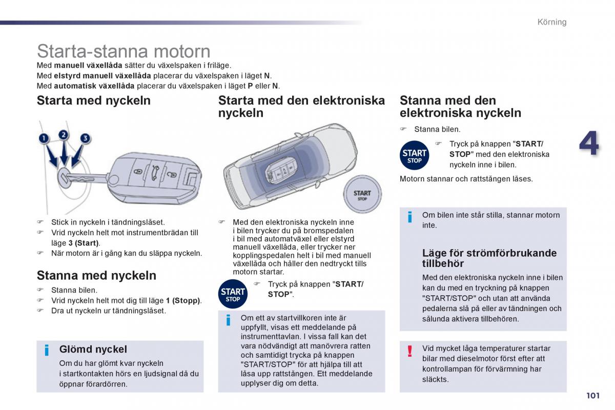 Peugeot 508 instruktionsbok / page 103