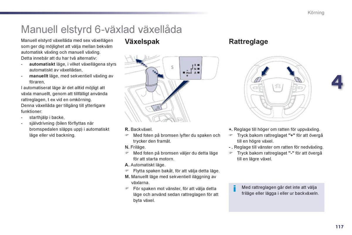 Peugeot 508 instruktionsbok / page 119