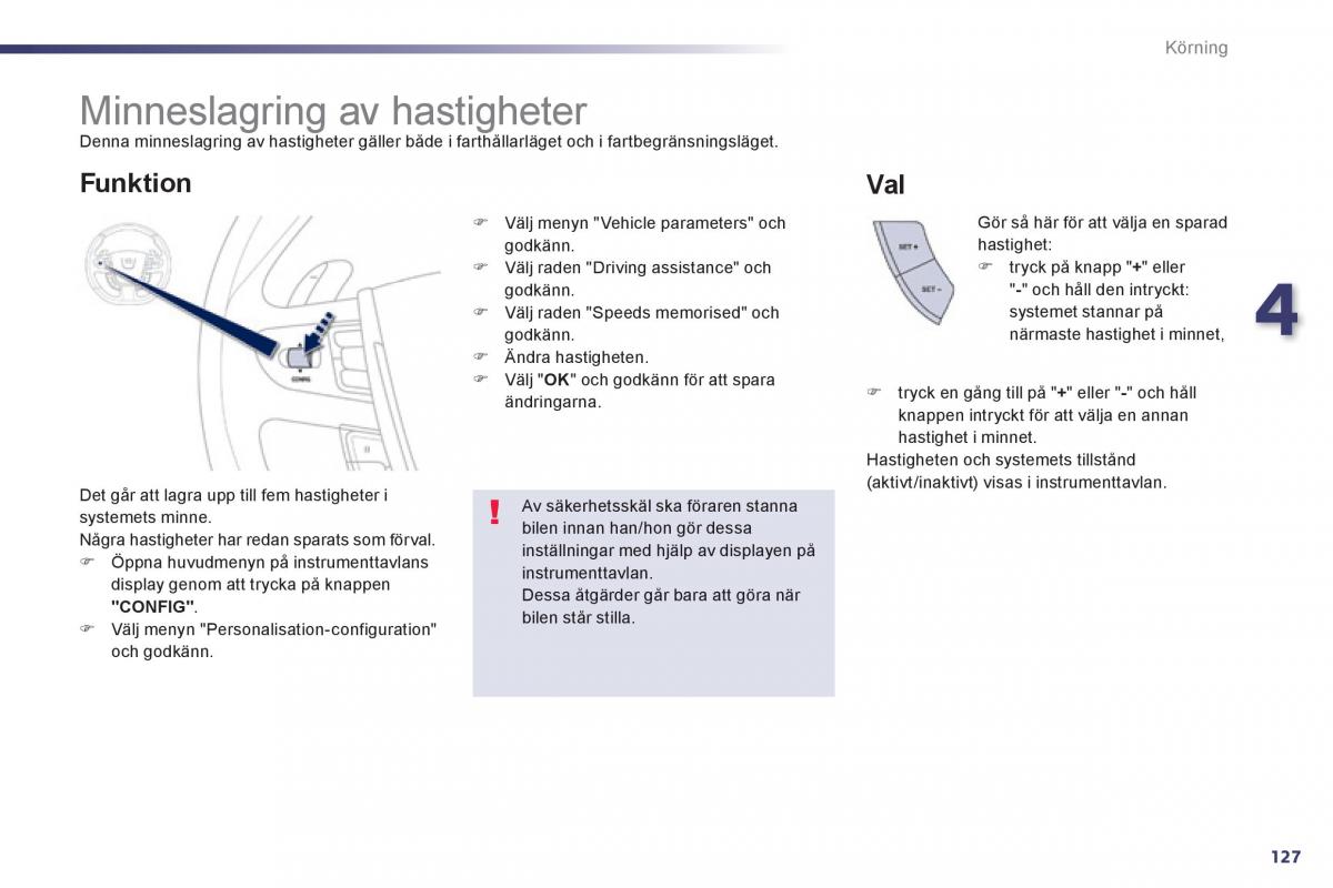 Peugeot 508 instruktionsbok / page 129