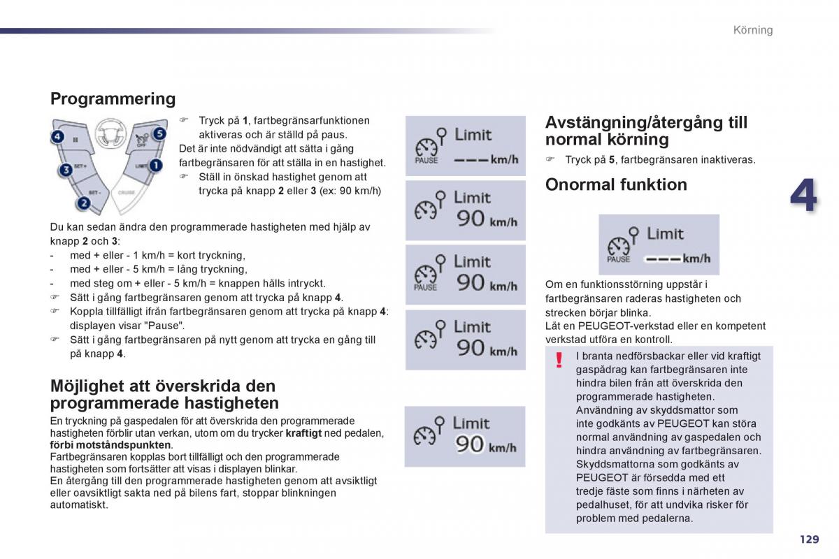 Peugeot 508 instruktionsbok / page 131