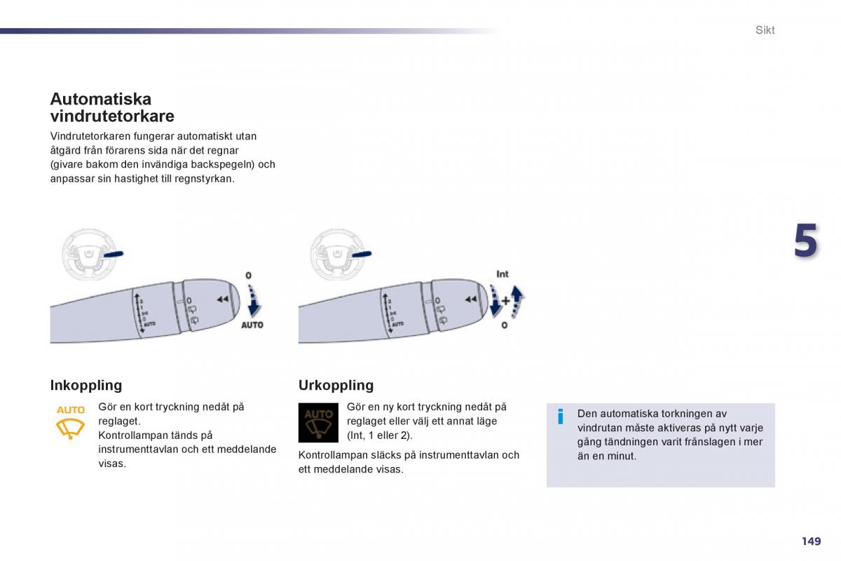 Peugeot 508 instruktionsbok / page 151