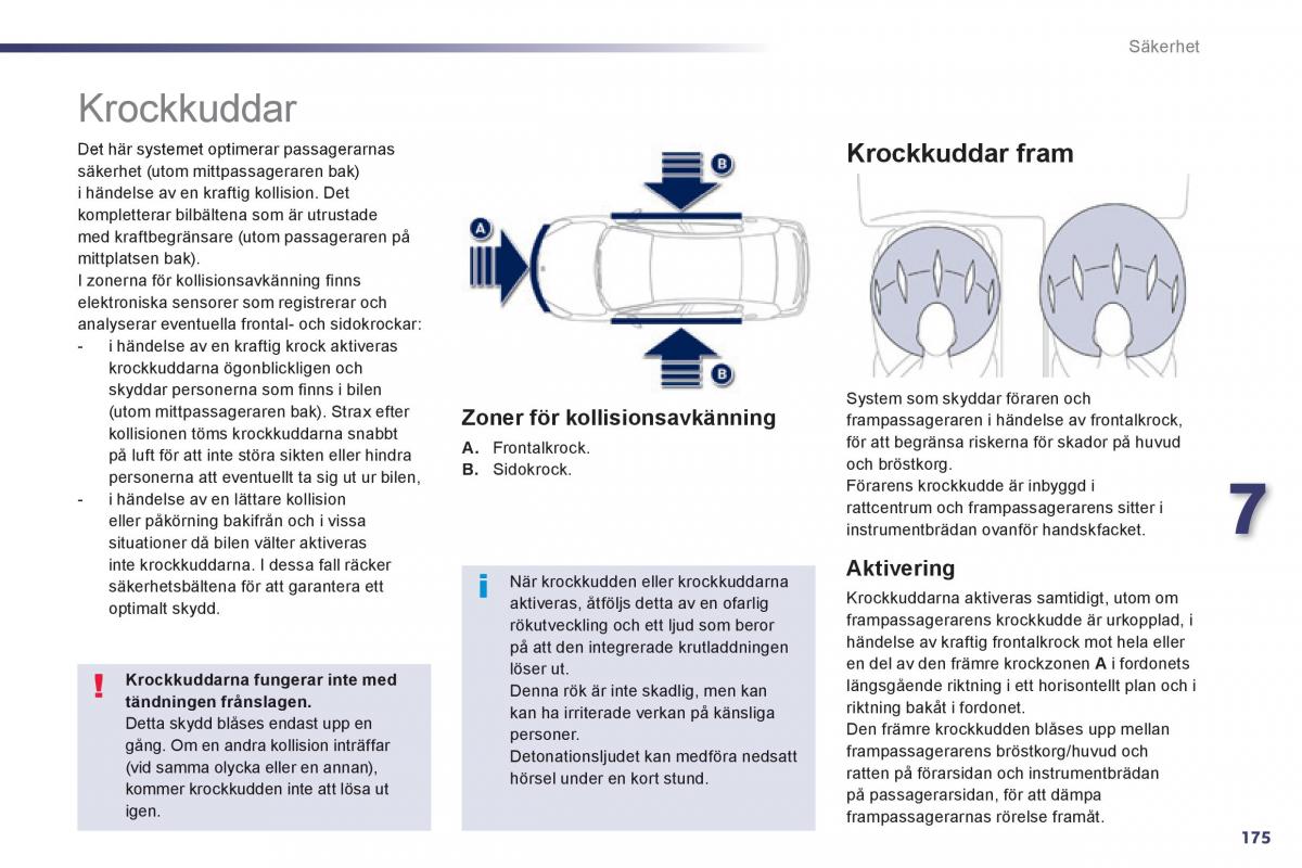 Peugeot 508 instruktionsbok / page 177