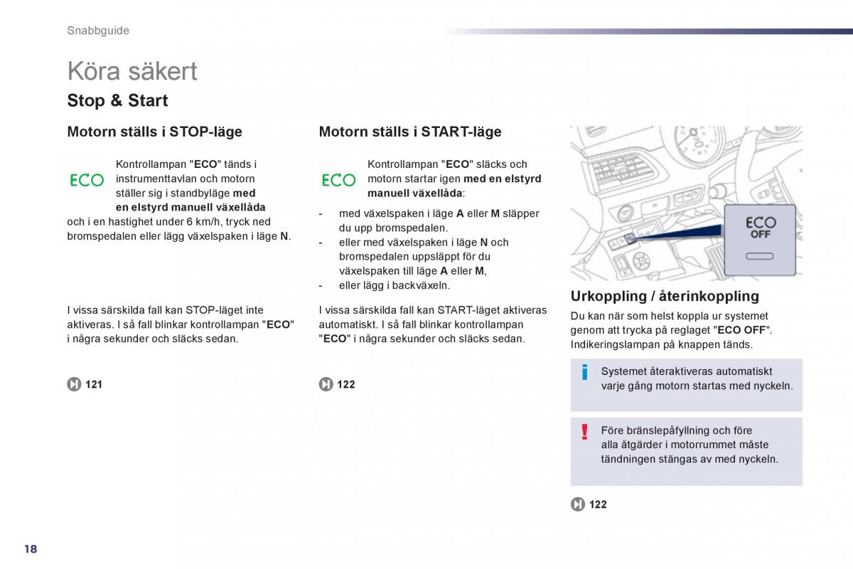 Peugeot 508 instruktionsbok / page 20