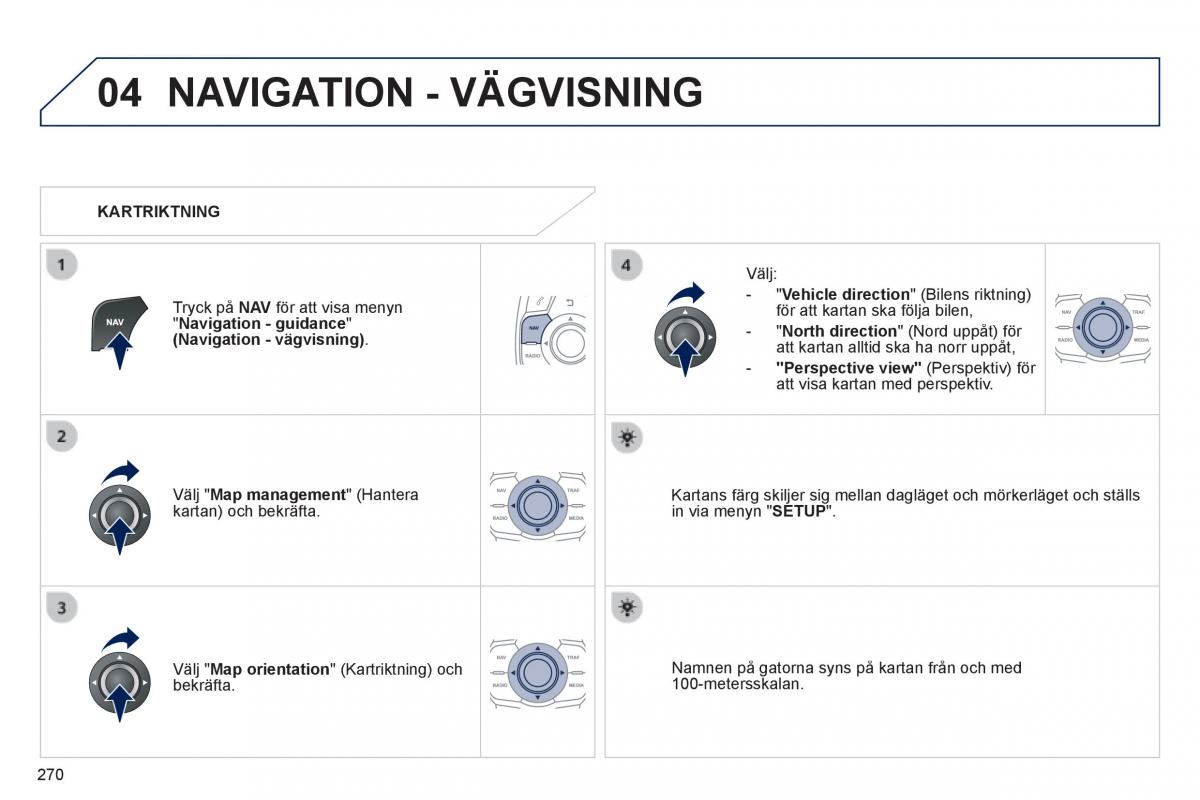 Peugeot 508 instruktionsbok / page 272