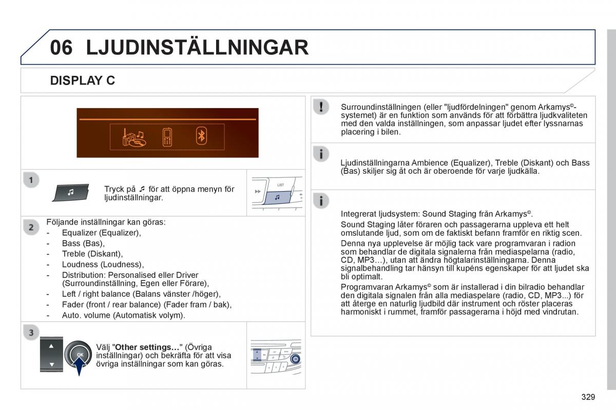 Peugeot 508 instruktionsbok / page 331