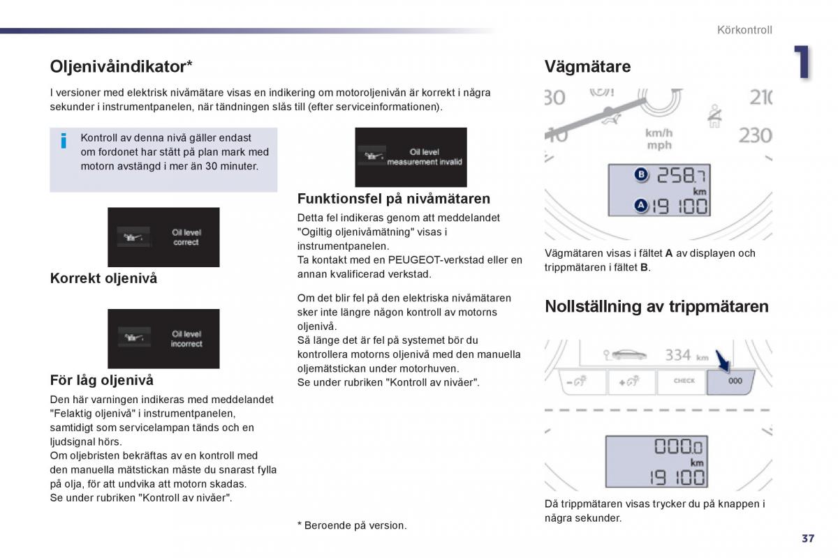 Peugeot 508 instruktionsbok / page 39