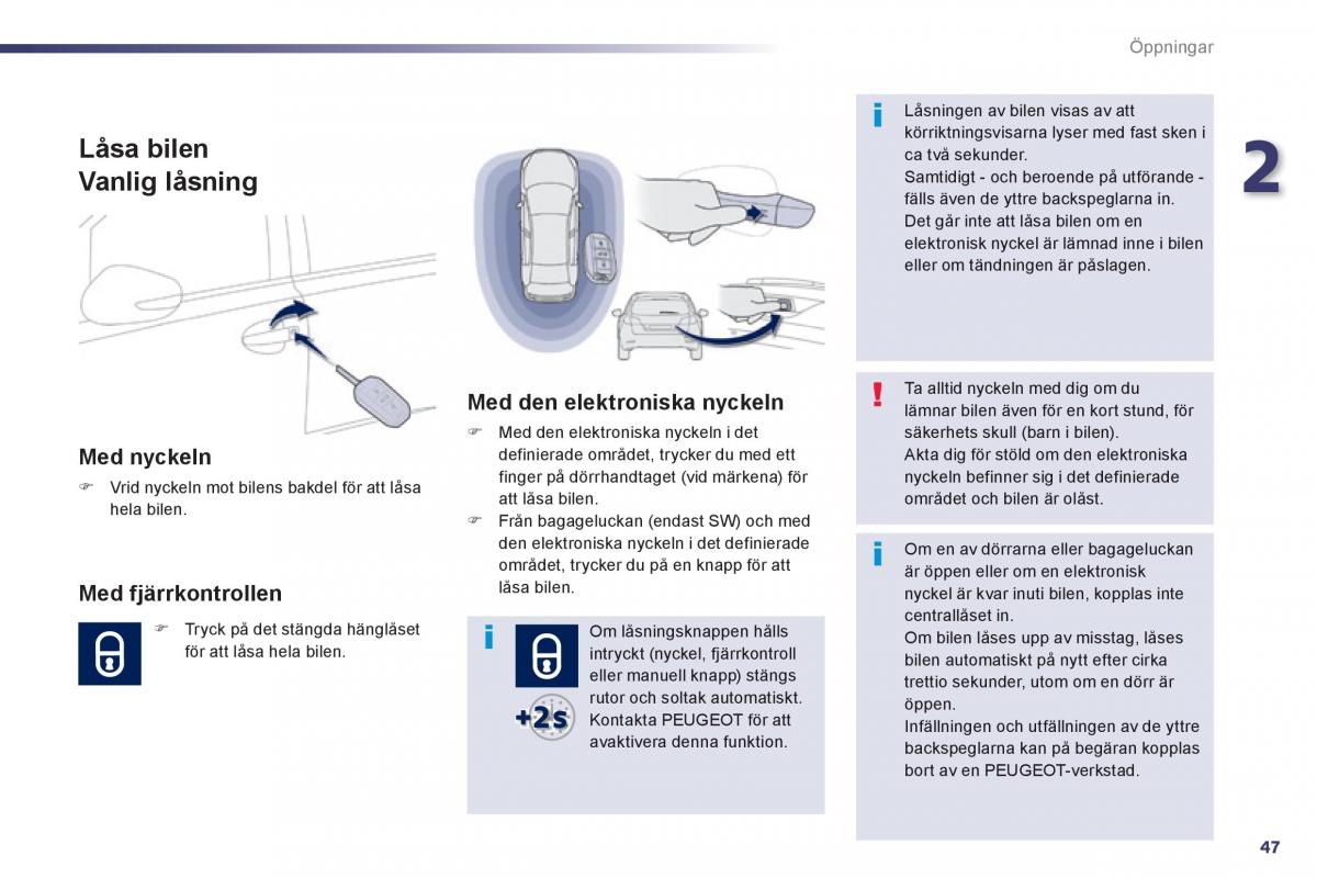 Peugeot 508 instruktionsbok / page 49