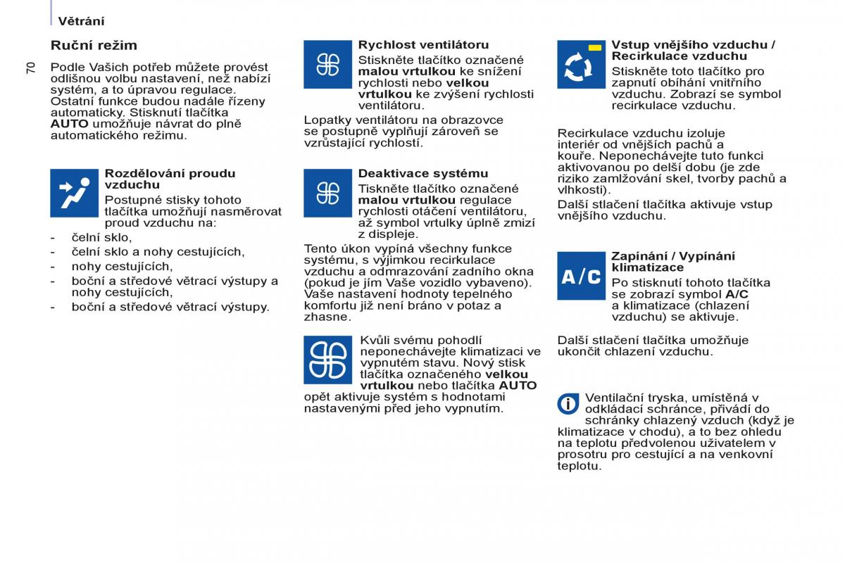 Peugeot Partner II 2 navod k obsludze / page 72